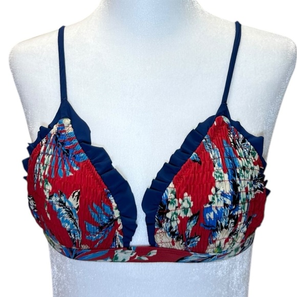 Diane von Furstenberg - “Cheeky Ruffle Bikini” High-Waist - Est Size XS/0, Red - Picture 4 of 16